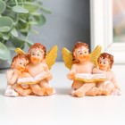 Сувенир полистоун "Два ангела с книгой" МИКС 3х4,5х4,7 см - фото 3034144