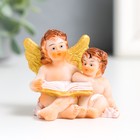 Сувенир полистоун "Два ангела с книгой" МИКС 3х4,5х4,7 см - фото 6796618