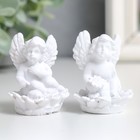 Фигурка полистоун «Белый ангел на цветке», 3.6×3.7×5 см, МИКС - Фото 2