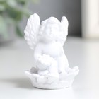 Сувенир полистоун "Белый ангел на цветке" МИКС 3,6х3,7х5 см - Фото 3