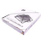 УЦЕНКА Лоток для бумаг горизонтальный, 2 отделения, в сетку, чёрный - Фото 2