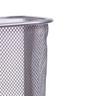 УЦЕНКА Корзина для бумаг, сетка металлическая, квадратная, серая - Фото 2