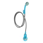 Портативный походный душ ZEIN: лейка, шланг, помпа с USB-кабелем, держатель, крючок - фото 10218731