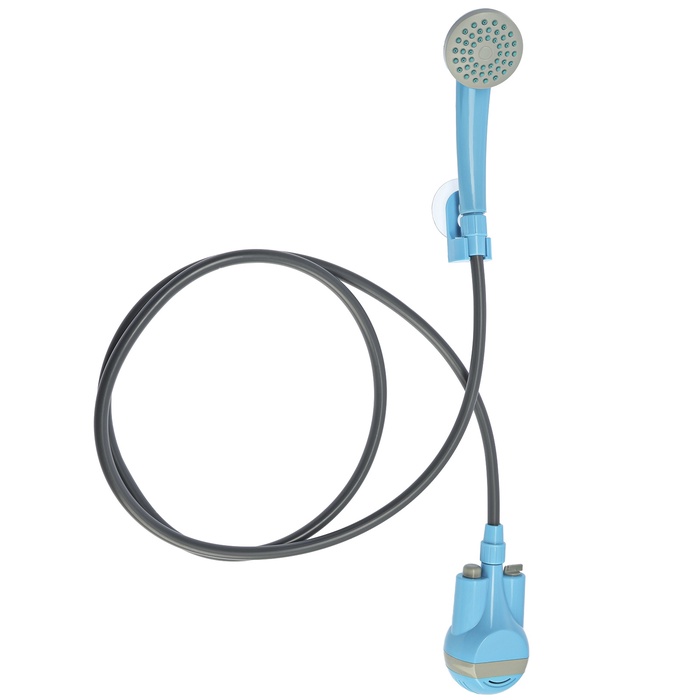 Портативный походный душ ZEIN: лейка, шланг, помпа с USB-кабелем, держатель, крючок - Фото 1