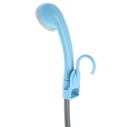 Портативный походный душ ZEIN: лейка, шланг, помпа с USB-кабелем, держатель, крючок - Фото 7