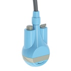 Портативный походный душ ZEIN: лейка, шланг, помпа с USB-кабелем, держатель, крючок - Фото 16