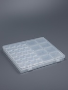 Органайзер для хранения мелочей, 36 баночек, с наклейками, в контейнере, 21×17×2.8 см - Фото 6