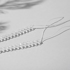 Бусины на нити шар №4 гранёный «Шпинель», цвет белый, 42 см 9458255