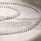 Бусины на нити шар №4 гранёный «Шпинель», цвет белый, 42 см 9458255