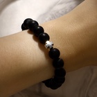 Чётки-браслет «Шунгит», 19 бусин, с крестиком, чёрные - Фото 4