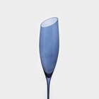 Бокал для шампанского Magistro «Иллюзия», 160 мл, 5.5×27.5 см, стекло, синий - Фото 2