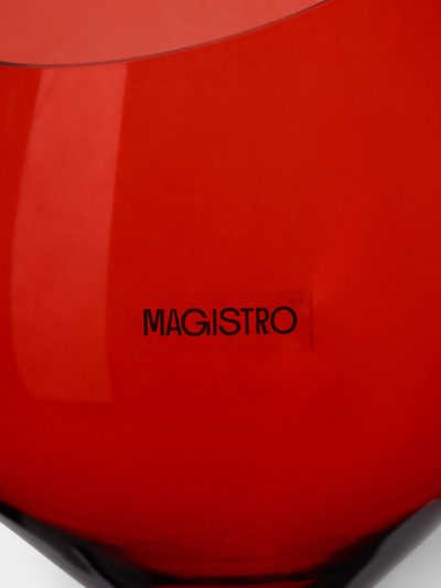 Бокал для вина Magistro «Иллюзия», 540 мл, 10×24 см, стекло, красный