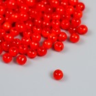 Набор пластиковых бусин "Астра" 6 мм, 20 гр (170+/-10шт), красный - фото 320441505
