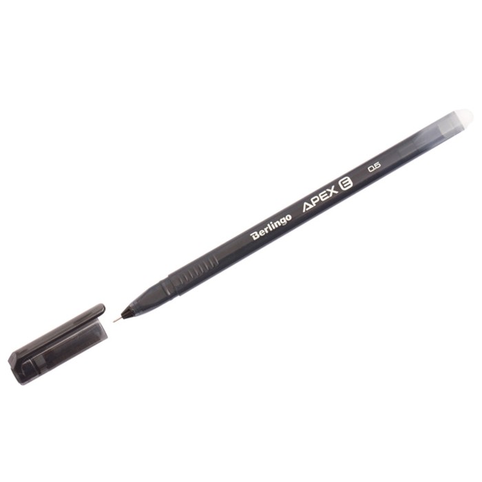 Ручка пиши-стирай гелевая Berlingo Apex E, 0.5мм, трехгранная, стер/черный 265912