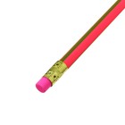 Карандаш чернографитный Berlingo «Fuze», HB, трёхгранный, заточенный, с ластиком, ассорти - Фото 10