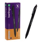 Ручка шариковая автоматическая, Berlingo Triangle Velvet, стержень синий 0.7 мм, корпус чёрный - Фото 1