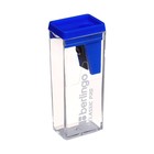 Точилка 1 отверстие с контейнером Berlingo "Classic Pro" пластик, ассорти (комплект 24 шт) - фото 21992717