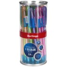 Ручка шариковая Berlingo "I-10 Color" корпус ассорти син 0,4мм, - Фото 2
