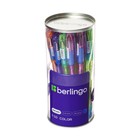 Ручка шариковая Berlingo "I-10 Color" корпус ассорти син 0,4мм, - Фото 3