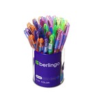 Ручка шариковая Berlingo "I-10 Color" корпус ассорти син 0,4мм, - Фото 4