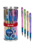 Ручка шариковая Berlingo. I-10 Color, синий стержень, узел 0.4 мм, МИКС 9470178