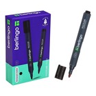 Маркер перманентный 3.0 мм, Berlingo Multiline PE300, пулевидный, черный - Фото 6