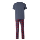 Комплект домашний мужской (футболка/брюки), цвет синий/красный, размер 50 - Фото 9