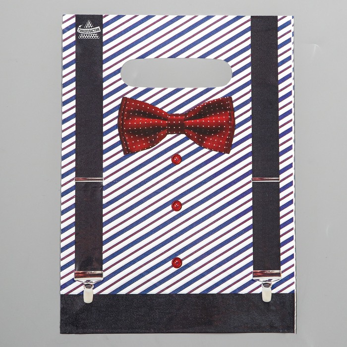 Пакет "Костюмчик", полиэтиленовый с вырубной ручкой, 19х25 см, 30 мкм - Фото 1