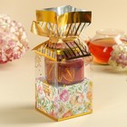 Подарочный набор «Самой прекрасной»: крем-мёд с черникой 120 г., чай 50 г. - Фото 4