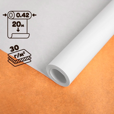 Калька под тушь 420 мм в рулоне 20 м, 30 г/м²
