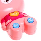 Музыкальная игрушка «Любимые зверята: Мишутка», звук, свет, цвет розовый - фото 6797130