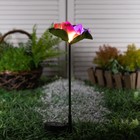 Садовый светильник на солнечной батарее «Лотос», 70 см, 1 LED, свечение мульти (RGB) - фото 6797136