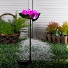 Садовый светильник на солнечной батарее «Лотос», 70 см, 1 LED, свечение белое - Фото 2