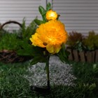 Садовый светильник на солнечной батарее «Хризантема», 70 см, 31 LED, свечение тёплое белое - фото 10220256