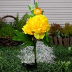 Садовый светильник на солнечной батарее «Хризантема», 70 см, 31 LED, свечение тёплое белое - Фото 2