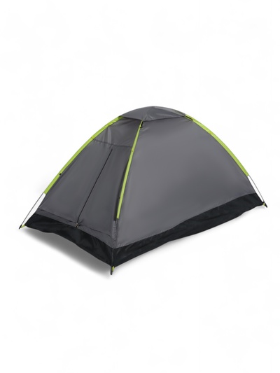 УЦЕНКА Палатка туристическая 2-местная, 205×150×105 см, автоматическая, трекинговая, однослойная, серая