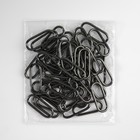 Кольцо для сумок, овальное, 35 × 14 мм, толщина - 2 мм, цвет чёрный никель - Фото 3