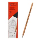 Карандаш чернографитный «Красин. Конструктор», 2B, шестигранный, деревянный, бежевый корпус - Фото 2