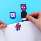 Открытка с магнитными закладками "Настоящему герою!", Человек-паук, 8 шт. - фото 9816198