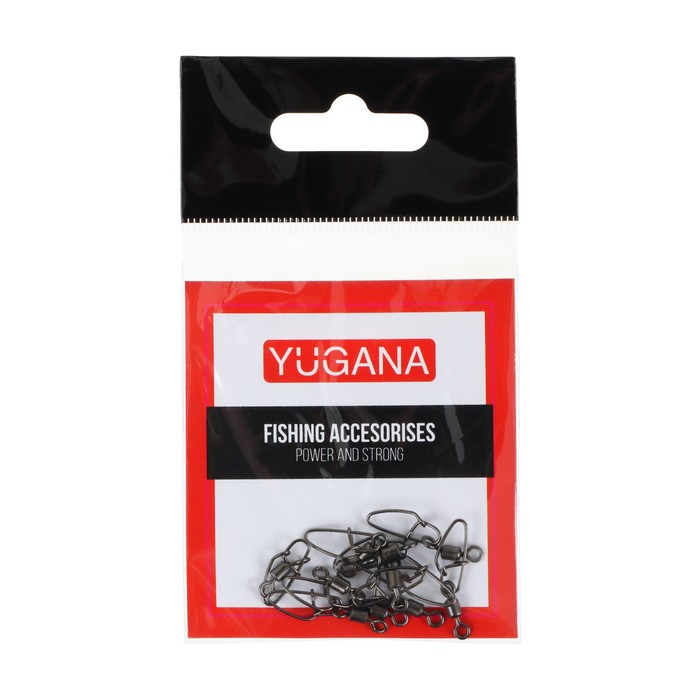 Вертлюжок с застежкой YUGANA, F-2025, № 8, 7 кг, 10 шт. - Фото 1