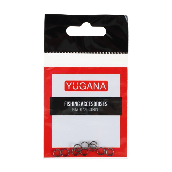 Кольцо заводное YUGANA, F-6056, 5 мм, 8 кг, 10 шт. - Фото 1