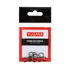 Кольцо заводное YUGANA, F-6056, 8 мм, 8 кг, 10 шт. - Фото 1