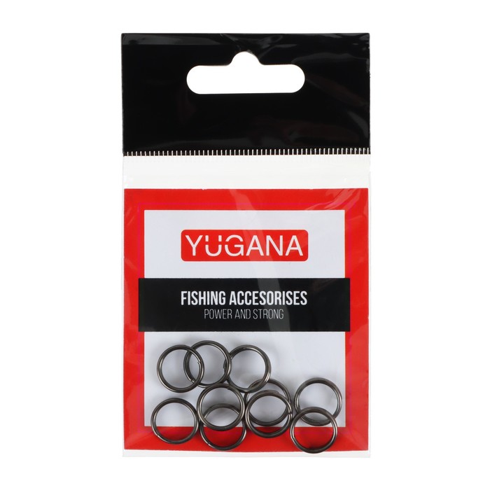 Кольцо заводное YUGANA, F-6056, 10 мм, 25 кг, 10 шт. - Фото 1
