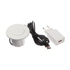 USB Розетка в стол LPA-92, нажимная, 3 USB, 3 А, кабель 1.8 м, со съемной вилкой 5В/2А,белая - фото 51459304 USB Розетка в стол LPA-92, нажимная, 3 USB, 3 А, кабель 1.8 м, со съемной вилкой 5В/2А,белая - фото 51459304