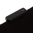 Коврик для мыши, 35х25х0.3 см, с подсветкой RGB, USB, черный 7871460 - фото 16368262