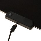 Коврик для мыши, 35х25х0.3 см, с подсветкой RGB, USB, черный - Фото 13