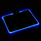 Коврик для мыши, 35х25х0.3 см, с подсветкой RGB, USB, черный 7871460 - фото 16368257