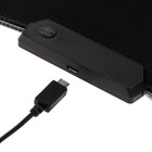 Коврик для мыши, 60х35х0.3 см, с подсветкой RGB, USB, черный - Фото 13