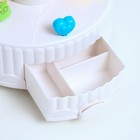 Шкатулка музыкальная механическая "Карусель - мишки" белая 13,5х13,5х20 см - фото 21994032