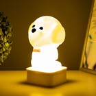 Ночник "Собачка" LED от USB/батареек 4хАА белый 11,5х11х19 см RISALUX - фото 21994209